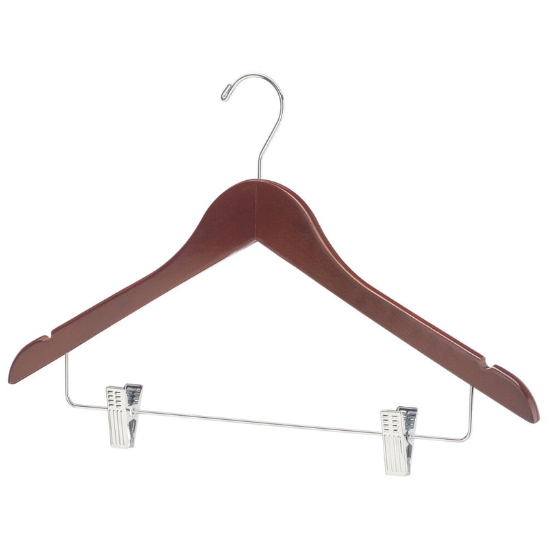 Straight Wood Skirt Hangers- Set of 100