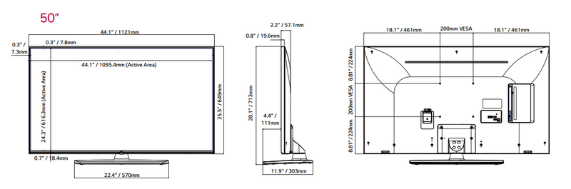 LG 50" Smart Hospitality Ultra HD TV