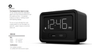 Alarm Clock with Ports for Charging