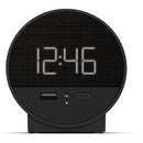 Digital Round Alarm Clock with 2 Ports for Charging