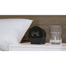 Digital Round Alarm Clock with 2 Ports for Charging