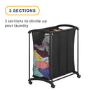 3 Section Laundry Sorter