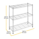 Supreme 3-Tier Chrome Shelving