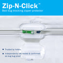 Zip-N-Click bed bug blocking zipper protector.