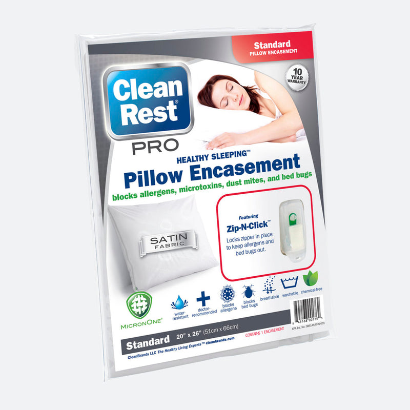 CleanRest PRO Pillow Encasement package.