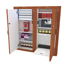 Proximity GXT Supply Med Two RS Wall mounted recessed two- door secure medication supply care station.