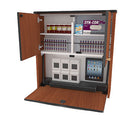 Proximity GXT Supply Med Three wall mounted secure three-door medication supply care station.