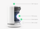 Molekule Air Mini Plus diagram of air purifier features.